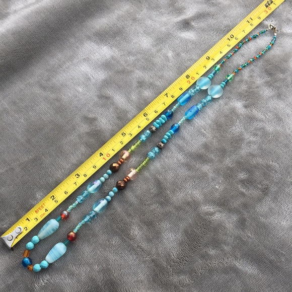 Multi Color Beaded Necklace - Picture 2 of 2